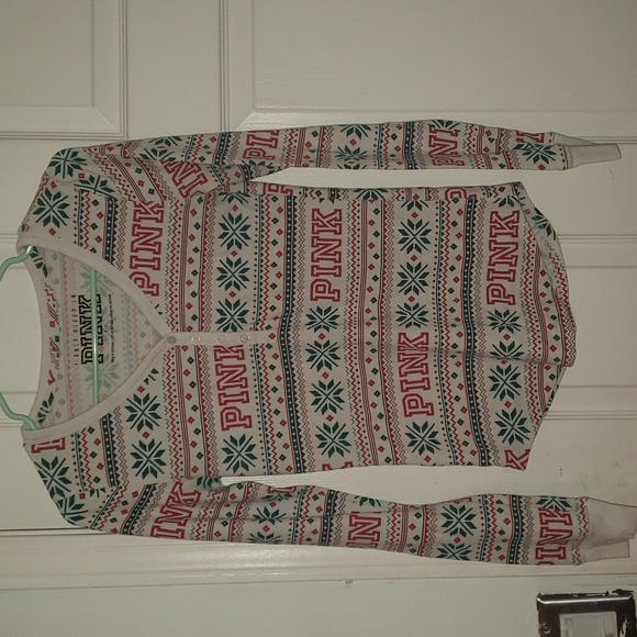 PINK Christmas Pajama Set - Picture 2 of 4